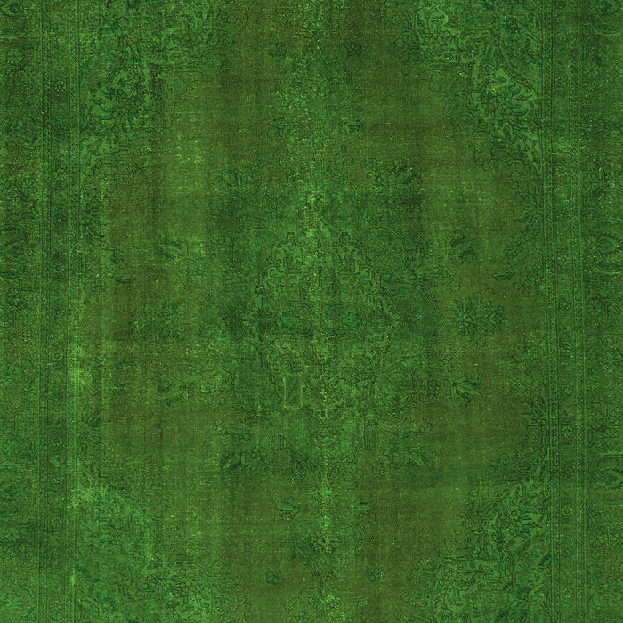 Machine Washable Abstract Green Modern Area Rugs, wshabs2795grn