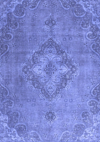 Abstract Blue Modern Rug, abs2796blu