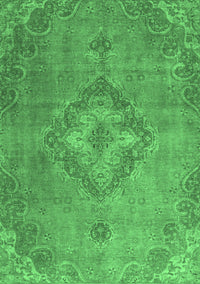 Abstract Emerald Green Modern Rug, abs2796emgrn