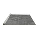 Sideview of Machine Washable Abstract Gray Modern Rug, wshabs2796gry