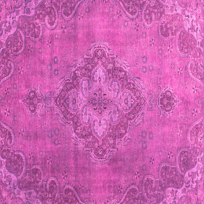 Square Machine Washable Abstract Pink Modern Rug, wshabs2796pnk