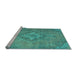 Sideview of Machine Washable Abstract Light Blue Modern Rug, wshabs2796lblu