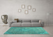 Machine Washable Abstract Light Blue Modern Rug in a Living Room, wshabs2796lblu