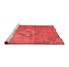 Modern Red Washable Rugs