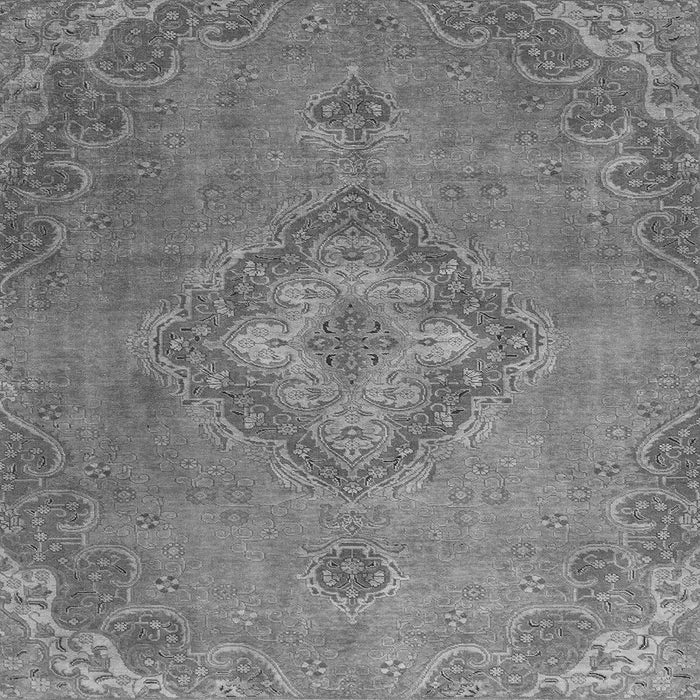 Square Abstract Gray Modern Rug, abs2796gry