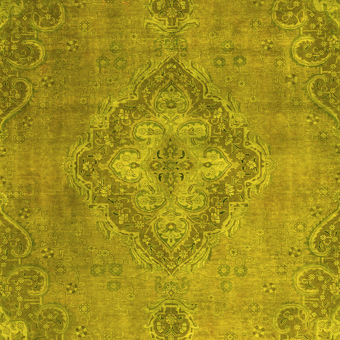 Abstract Yellow Modern Rug, abs2796yw