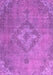 Machine Washable Abstract Purple Modern Area Rugs, wshabs2796pur