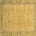 Square Machine Washable Abstract Brown Modern Rug, wshabs2797brn