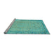 Sideview of Machine Washable Abstract Light Blue Modern Rug, wshabs2797lblu