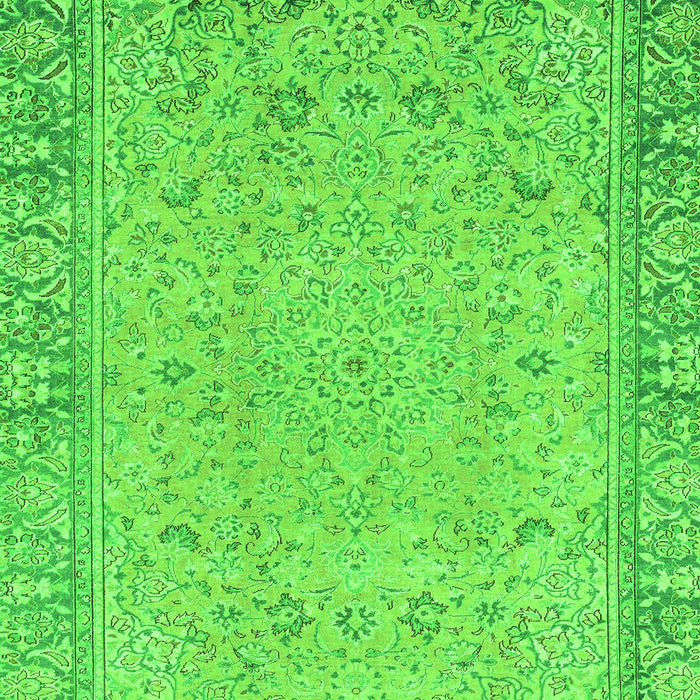 Machine Washable Abstract Green Modern Area Rugs, wshabs2797grn