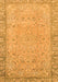 Machine Washable Abstract Orange Modern Area Rugs, wshabs2797org