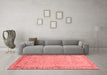 Modern Red Washable Rugs