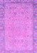 Machine Washable Abstract Purple Modern Area Rugs, wshabs2797pur