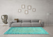 Machine Washable Abstract Light Blue Modern Rug in a Living Room, wshabs2797lblu