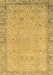 Abstract Brown Modern Rug, abs2797brn