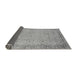 Sideview of Abstract Gray Modern Rug, abs2797gry