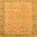 Square Abstract Orange Modern Rug, abs2797org