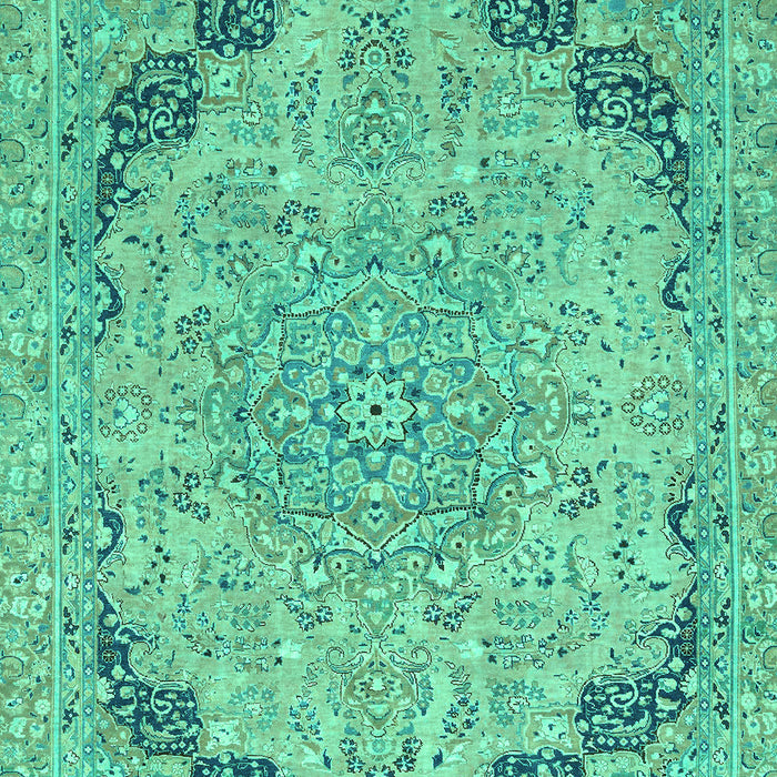 Machine Washable Abstract Turquoise Modern Area Rugs, wshabs2798turq