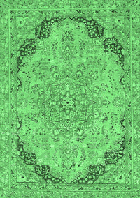 Abstract Emerald Green Modern Rug, abs2798emgrn