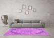 Machine Washable Abstract Purple Modern Area Rugs in a Living Room, wshabs2798pur