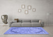 Machine Washable Abstract Blue Modern Rug in a Living Room, wshabs2798blu