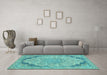 Machine Washable Abstract Light Blue Modern Rug in a Living Room, wshabs2798lblu