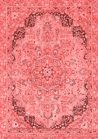 Abstract Red Modern Rug, abs2798red