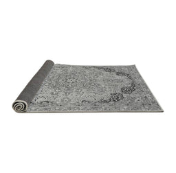Sideview of Abstract Gray Modern Rug, abs2798gry