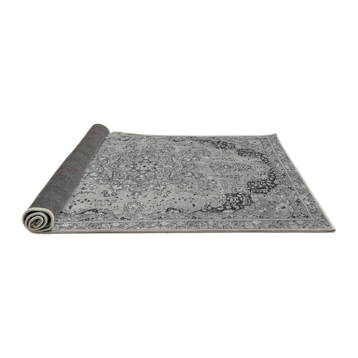 Sideview of Abstract Gray Modern Rug, abs2798gry