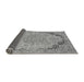 Sideview of Abstract Gray Modern Rug, abs2798gry