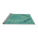 Sideview of Machine Washable Abstract Light Blue Modern Rug, wshabs2798lblu