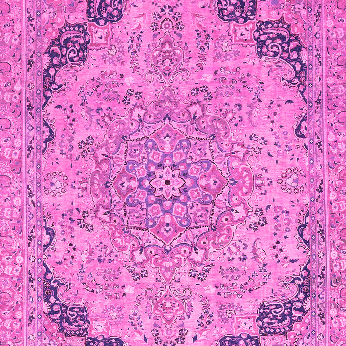 Machine Washable Abstract Pink Modern Rug, wshabs2798pnk