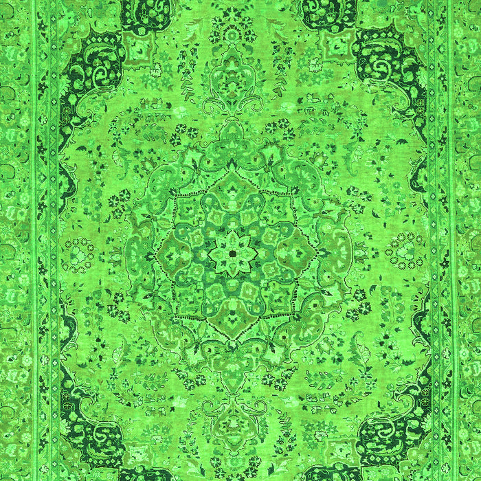 Machine Washable Abstract Green Modern Area Rugs, wshabs2798grn