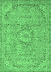 Abstract Emerald Green Modern Rug, abs2799emgrn