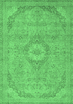 Abstract Emerald Green Modern Rug, abs2799emgrn