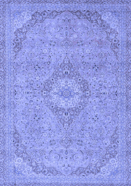 Abstract Blue Modern Rug, abs2799blu