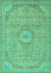 Abstract Turquoise Modern Rug, abs2799turq