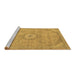 Sideview of Machine Washable Abstract Brown Modern Rug, wshabs2799brn