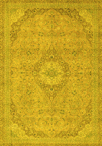 Abstract Yellow Modern Rug, abs2799yw