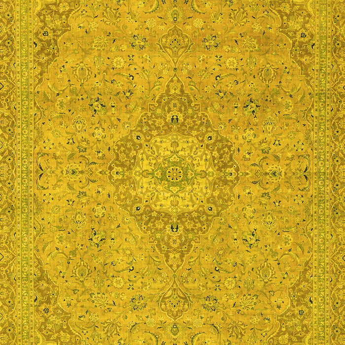 Abstract Yellow Modern Rug, abs2799yw