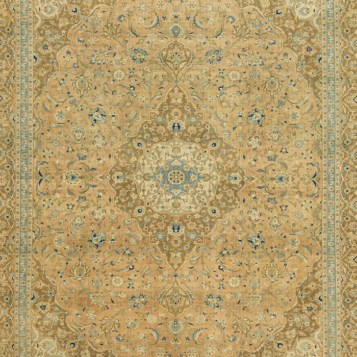 Abstract Metallic Gold Modern Rug, abs2799