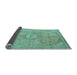 Sideview of Abstract Light Blue Modern Rug, abs2799lblu