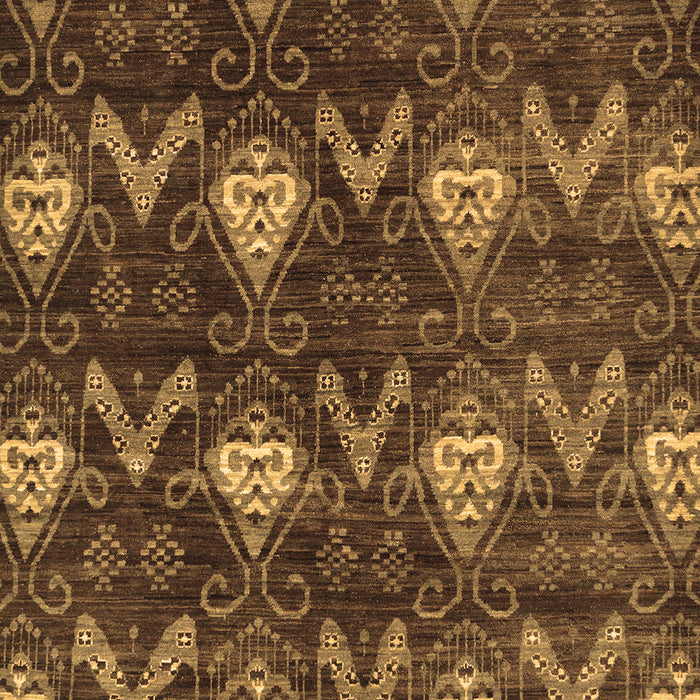 Machine Washable Oriental Brown Modern Rug, wshabs279brn