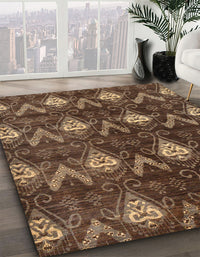 Abstract Bakers Brown Oriental Rug, abs279