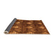 Sideview of Oriental Orange Modern Rug, abs279org