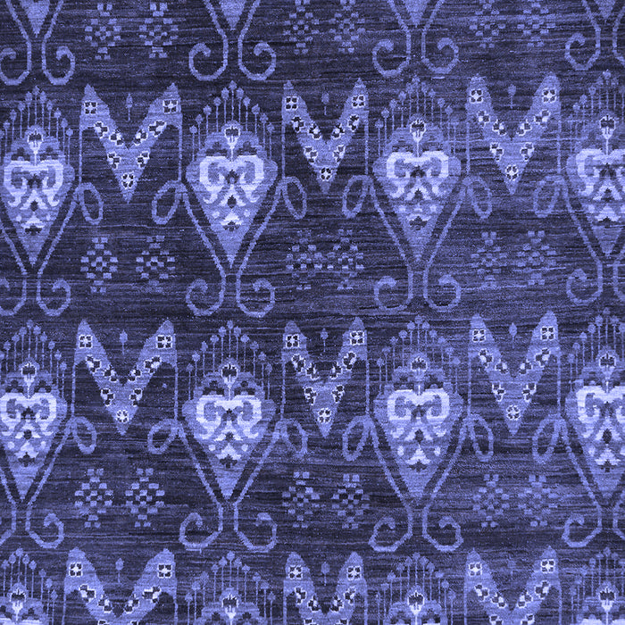 Machine Washable Oriental Blue Modern Rug, wshabs279blu