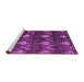 Sideview of Machine Washable Oriental Purple Modern Area Rugs, wshabs279pur