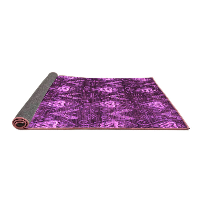 Sideview of Oriental Purple Modern Rug, abs279pur