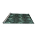 Sideview of Machine Washable Oriental Light Blue Modern Rug, wshabs279lblu