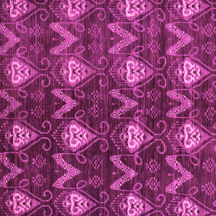 Square Machine Washable Oriental Pink Modern Rug, wshabs279pnk